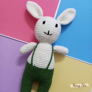 [Thanh lý] Gấu bông móc len handmade - Thỏ Bubu