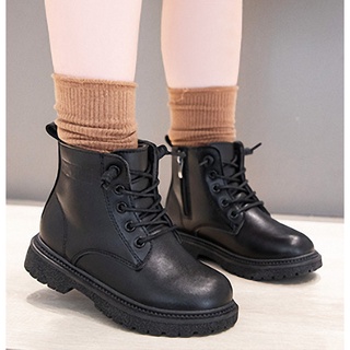 Giày Boot da (cao cấp ) size 27 - 37 cho bé gái phong cách hàn quốc QN244