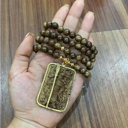 Vòng Cổ / Dây Chuyền Trầm Hương Mặt Quan Công Trầm Hương Sánh Chìm Và Tốc