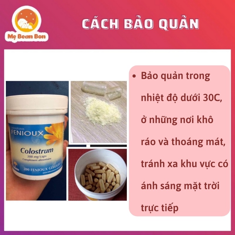 Sữa Non Pháp Colustrum Fenioux 200 Viên Cho Bé Từ Sơ Sinh Tăng Đề Kháng Hàng Chính Hãng Nội Địa Date Xa