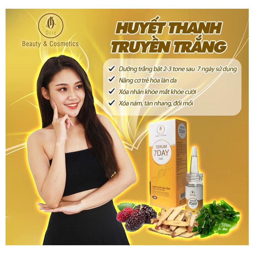 [CHÍNH HÃNG] Serum 7day, huyết thanh truyền trắng 7 day olic 10ml