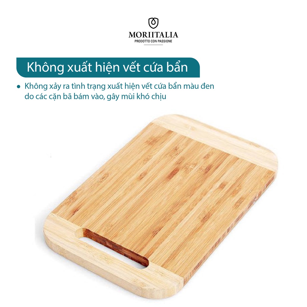 Thớt tre tự nhiên Moriitalia an toàn kháng khuẩn độ bền cao THOT00008068