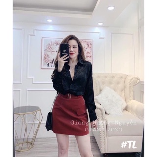 Áo sơ mi lụa gấm size nhỏ