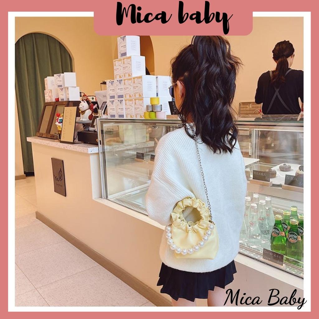 Túi xách nữ mini đeo chéo quai chun da mềm cao cấp Mica baby TC01