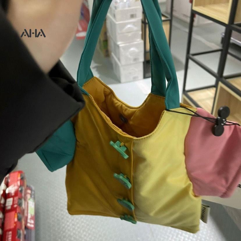 Túi xách AHA official đựng điện thoại di động son môi hai màu thời trang dễ thương dành cho nữ