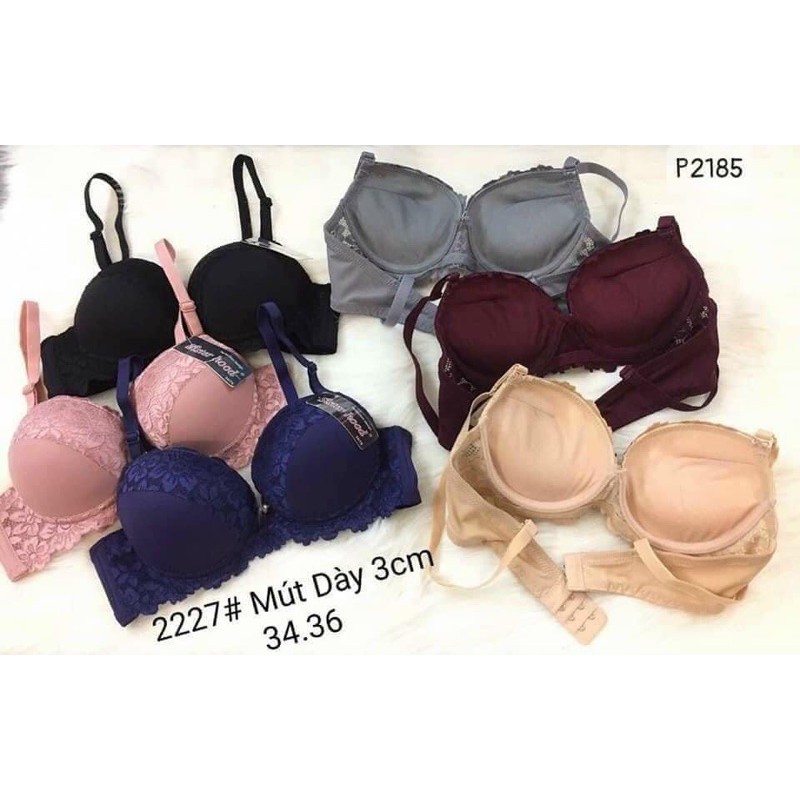 Áo lót Thái Lan Sisterhood 2227 - nâng ngực mặc áo dài, mặc váy mút dày 3cm