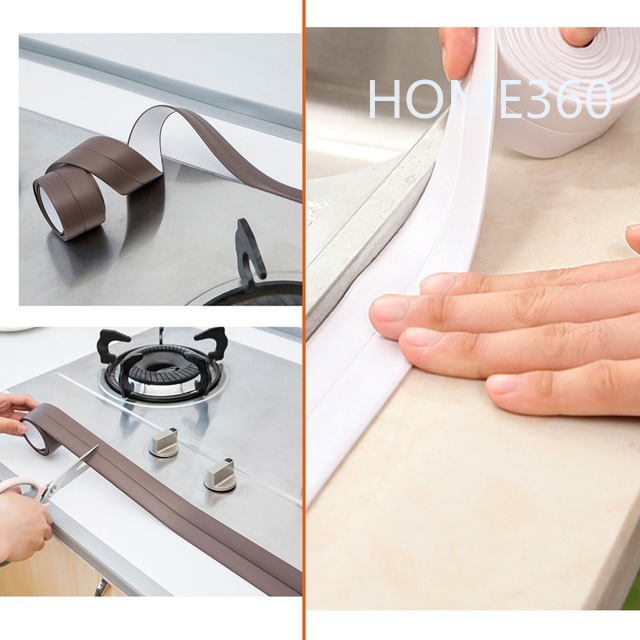 Dải caulk, Băng keo tự dính, Băng dính chống thấm nước Pe cho phòng tắm / nhà bếp