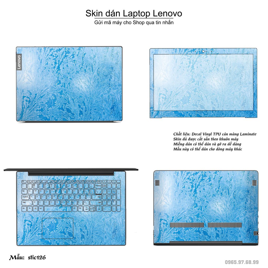 Skin dán Laptop Lenovo in hình Hoa văn sticker _nhiều mẫu 21 (inbox mã máy cho Shop)
