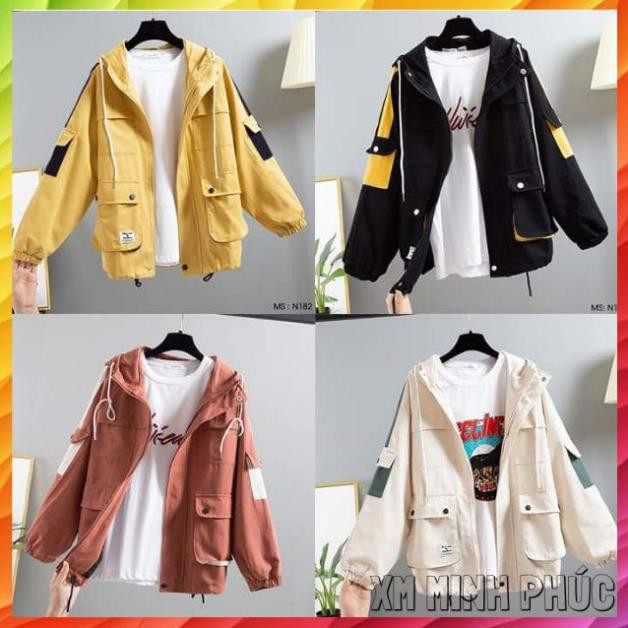 Áo khoác kaki form rộng, 6 túi hộp, có túi trong tiện lợi, kèm hình thật ảnh sàn ❤ MP