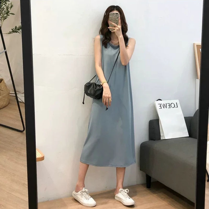 Váy Ba Lỗ- Váy Sát Nách Chất Tăm Lạnh Phong Cách Hàn Quốc M565- Lolla_Fashion