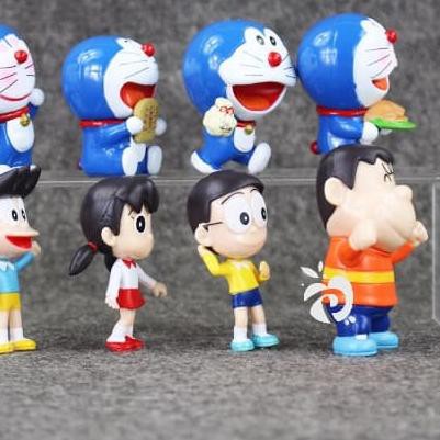 Set 8 Mô Hình Nhân Vật Phim Hoạt Hình Doraemon Fg189