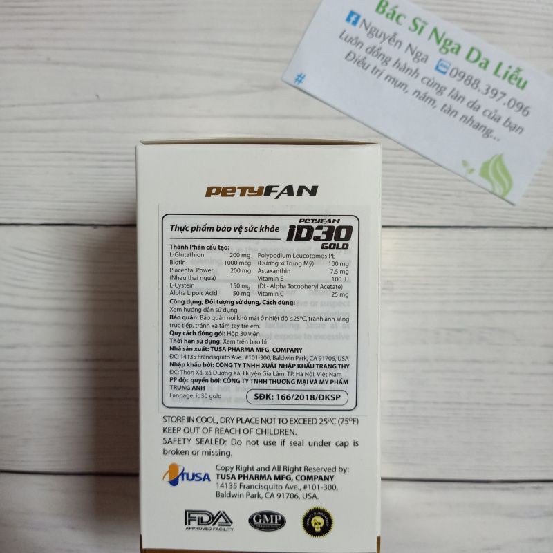 Viên uống trắng da chống nắng iD30 White & Suncream | BigBuy360 - bigbuy360.vn