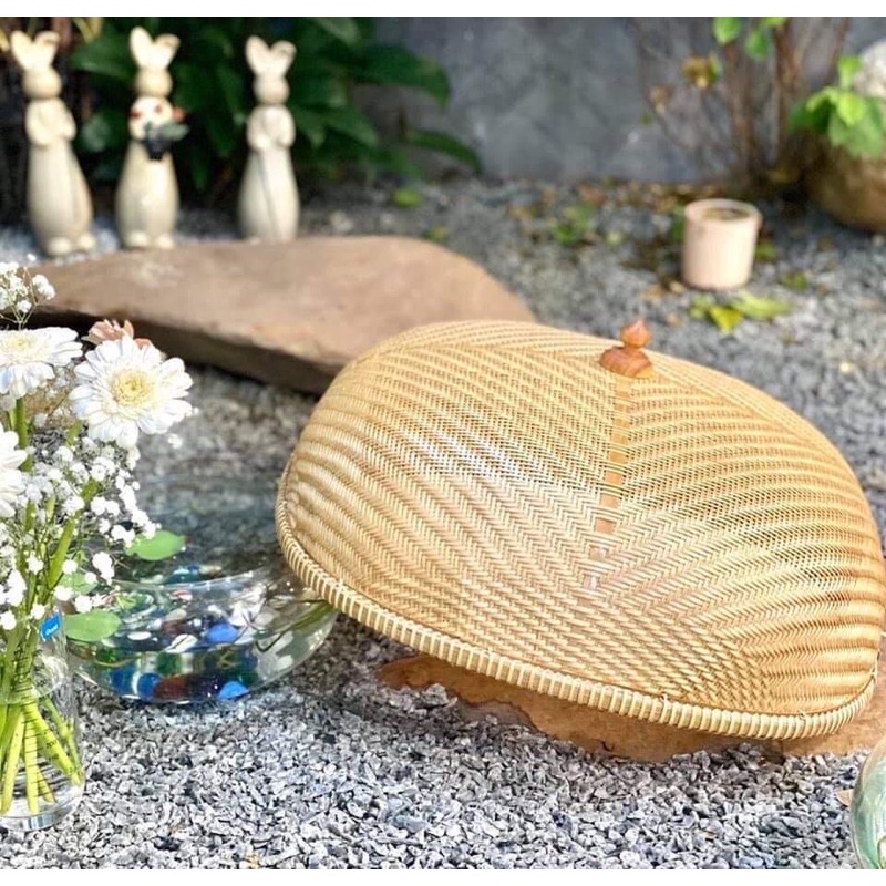 Lồng bàn tre xịn đẹp, trang trí nhà, dùng đậy đồ ăn