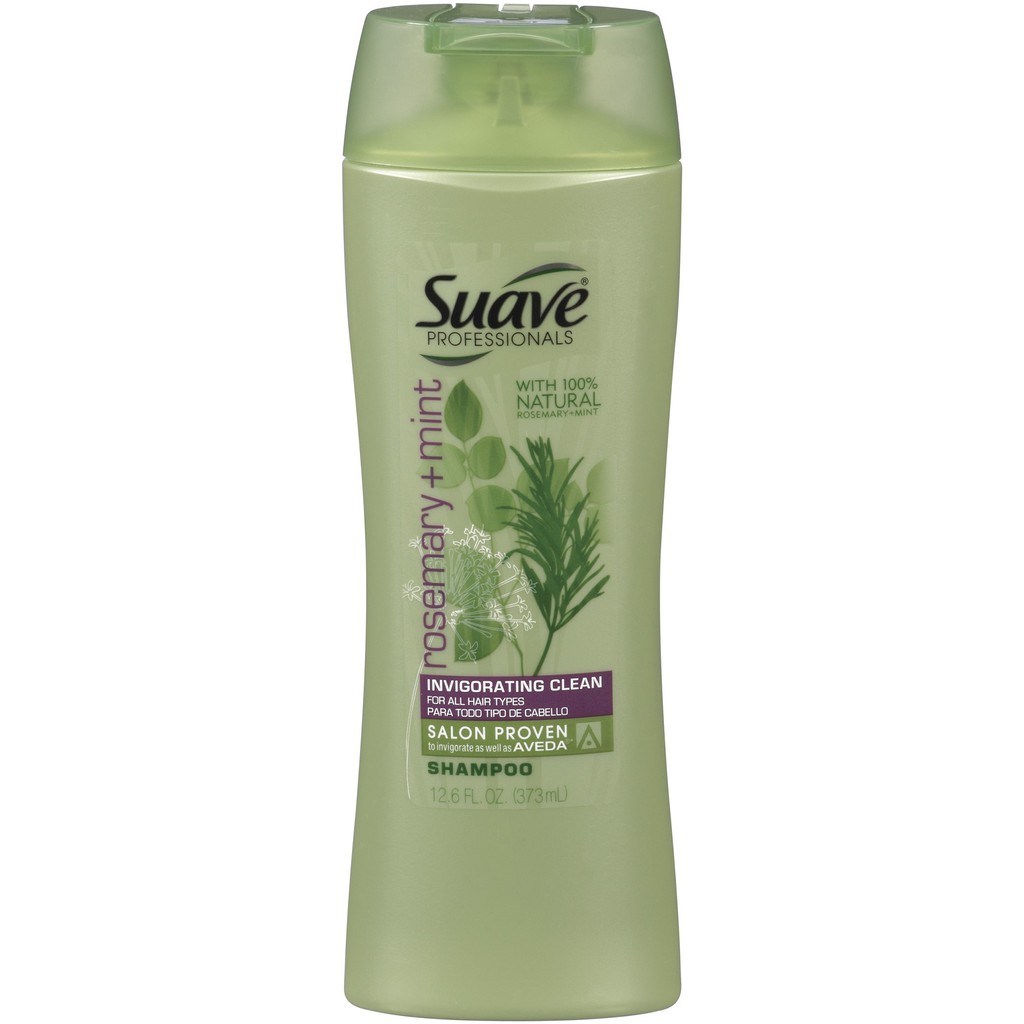 Dầu gội thiên nhiên Suave Professionals Shampoo Rosemary + Mint 373ml (Mỹ)