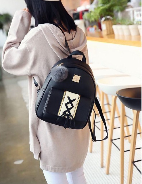 Balo Thời Trang Da Mini Đan Nơ Túi