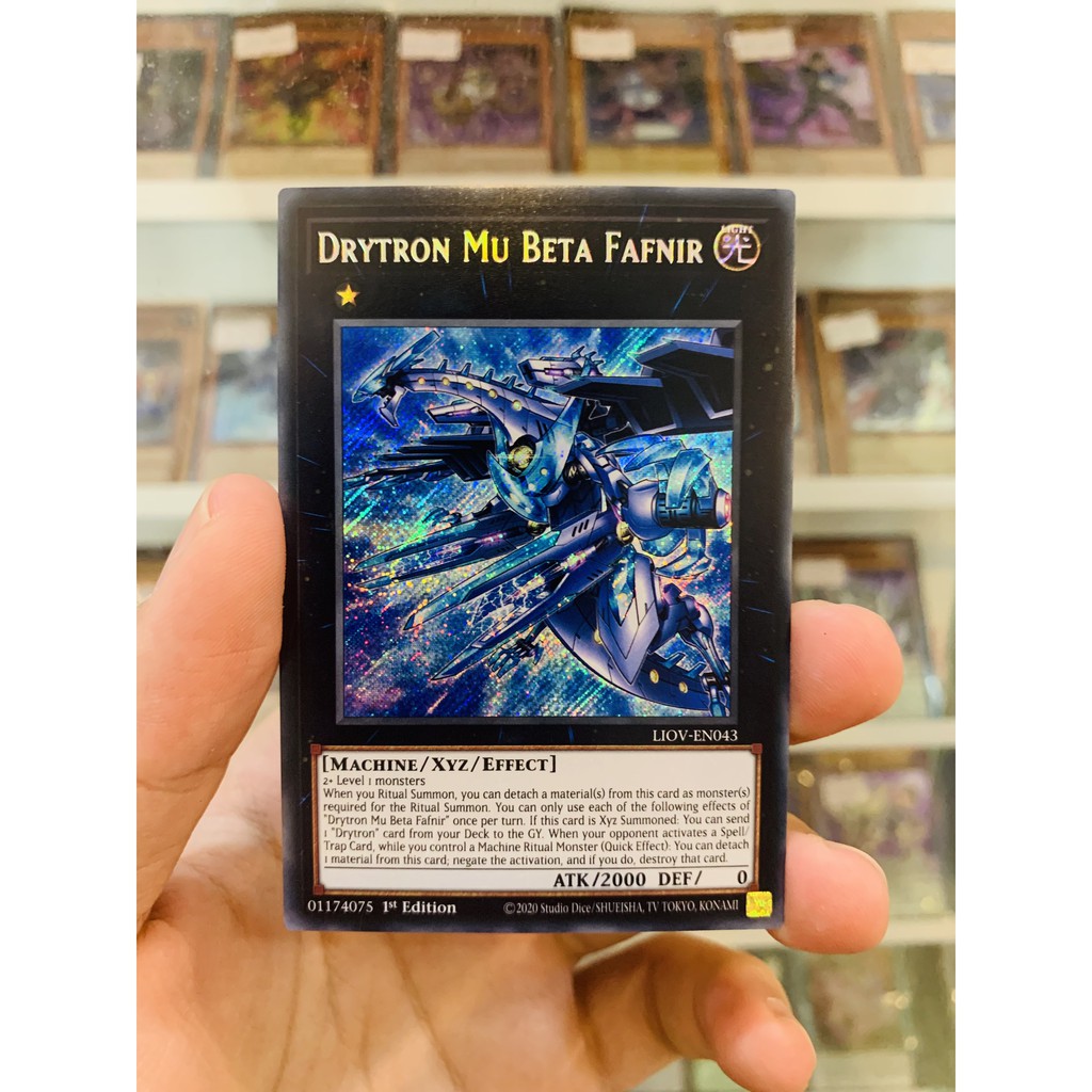 Thẻ Bài Lẻ YugiOh! Mã LIOV-EN043 - Drytron Mu Beta Fafnir - Secret Rare - 1st Edition