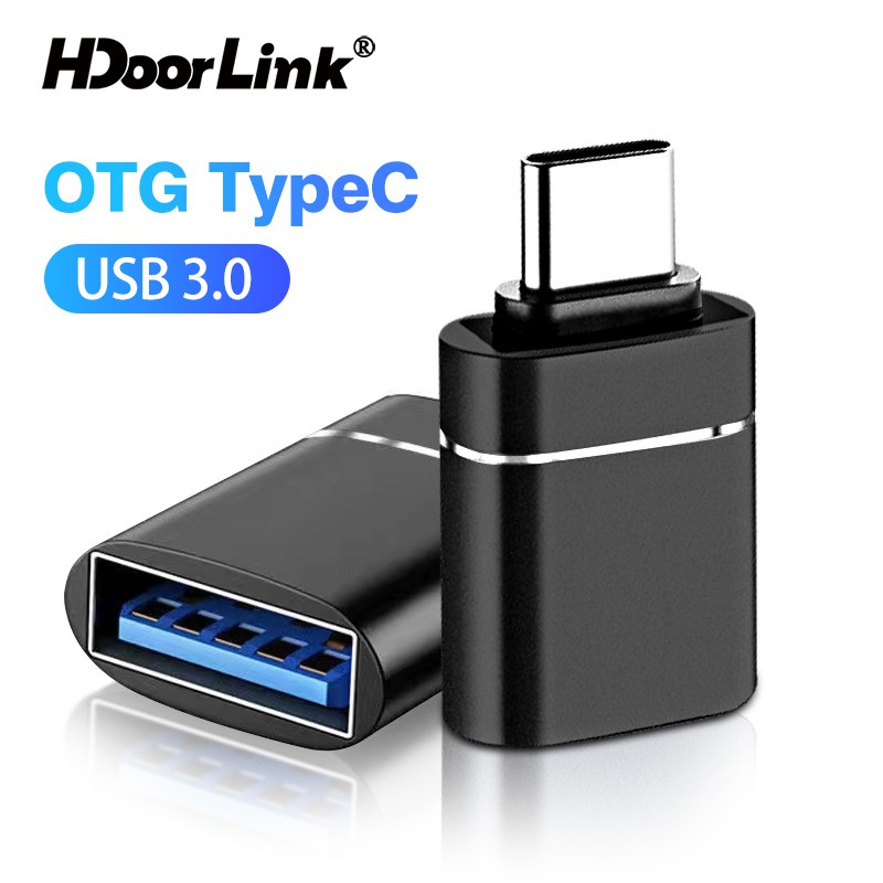 Đầu Nối Chuyển Đổi Cáp OTG HdoorLink Type C Đầu USB-C USB3 Sang USB C 3.0 Cổng USB Điện Thoại Cho Ổ Flash Macbook