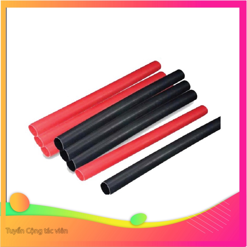 Ống co nhiệt( Ống gen ) cách điện đủ kích thước từ 1-5mm ( Đỏ / Đen) - 1688s.vn