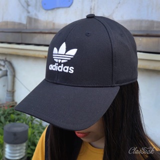 [Hình thật full tag code] mũ nón adidas Baseball đen logo trắng