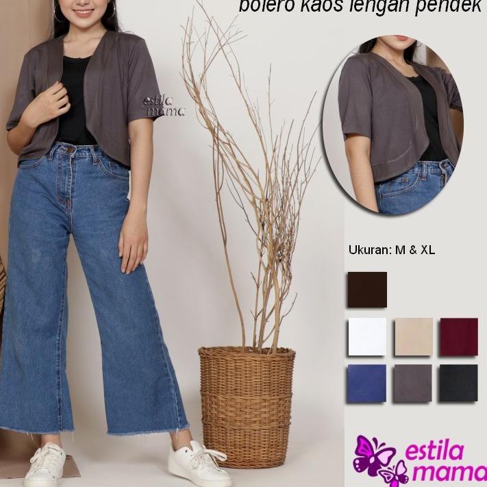 Áo Thun Tay Ngắn In Chữ "Estila Mama" Màu Xám / Đen / Trắng / Mocha / Marun / Blue M / Xl (Mới)