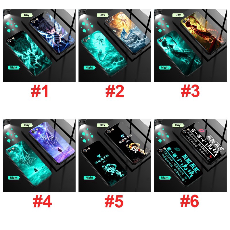 Ốp iPhone 11 Điện Thoại Cứng Hiệu Ứng Dạ Quang Cho iPhone 11 Pro Max 12 Pro Max 14 Pro Max iPhone 13 14 7 Plus 8 Plus 6 Plus 6s Plus Spirited Away Anime Anti Fall Back Cases Covers