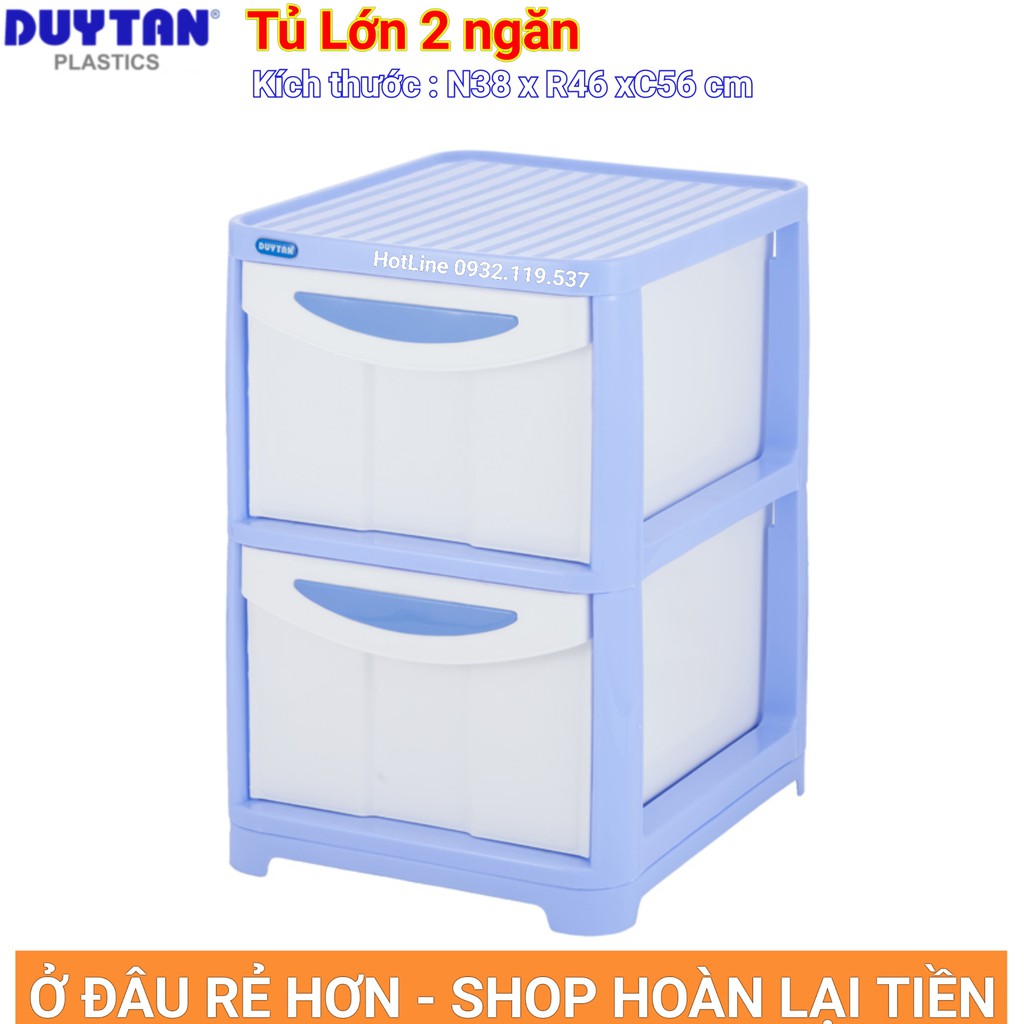 Tủ nhựa duy tân 2 Ngăn ( N38 x R45.5 x C56 cm)