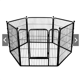 Quây sắt 6 tấm sơn tĩnh điện loại nan ống xịn xò chuồng quây nuôi chó dạng tấm ghép