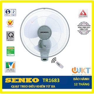 ⚡HÀNG CHÍNH HÃNG - GIAO HỎA TỐC⚡ Quạt Treo Tường Senko Có Remote TR1683 (Giao Màu Ngẫu Nhiên)