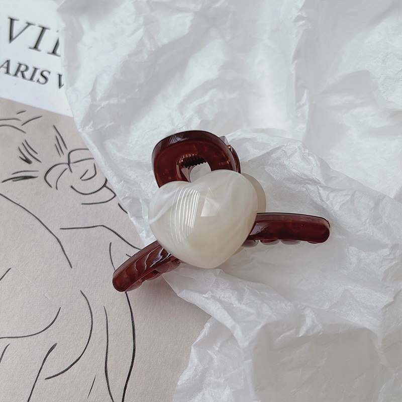 Kẹp Tóc Hình Trái Tim Đơn Giản Cho Nữ