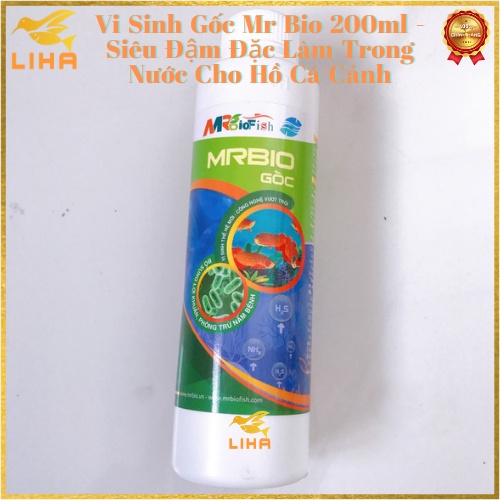Vi Sinh Gốc Mr Bio 200ml - Siêu Đậm Đặc Làm Trong Nước Cho Hồ Cá Cảnh