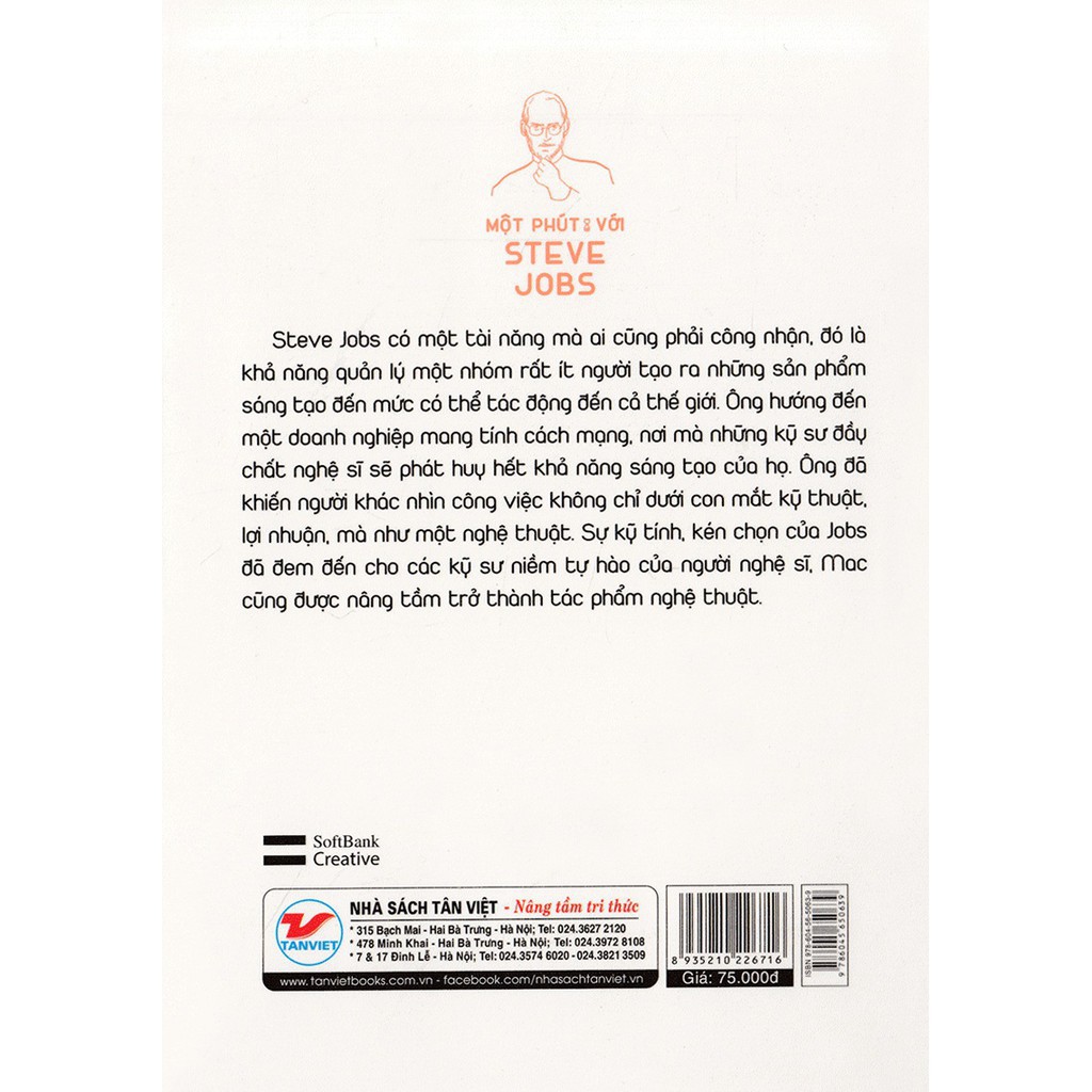 Sách - Một Phút Với Steve Jobs - 77 Triết Lý Truyền Cảm Hứng Của &quot;Phù Thủy Công Nghệ&quot;