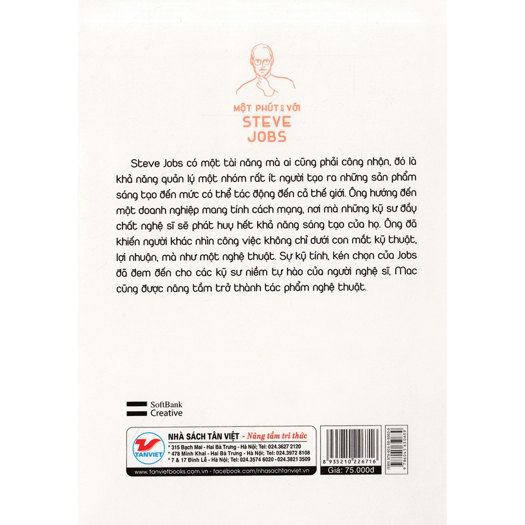 Sách - Một Phút Với Steve Jobs - 77 Triết Lý Truyền Cảm Hứng Của  &quot;Phù Thủy Công Nghệ&quot;