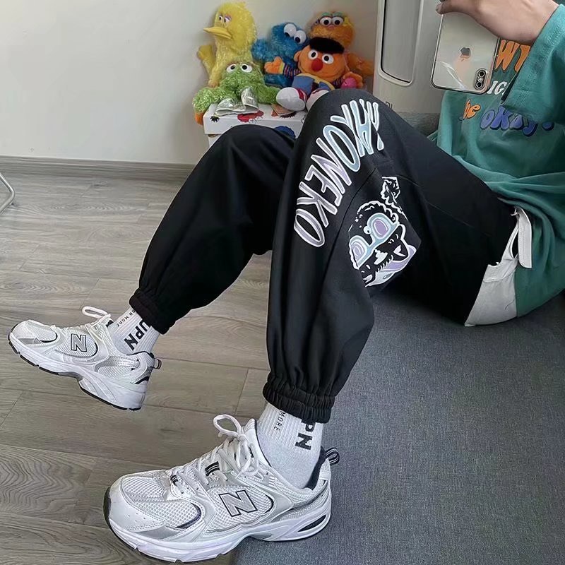 Quần Dài Thể Thao In Họa Tiết Hoạt Hình Vui Nhộn Phong Cách Harajuku Thời Trang Mùa Hè Cho Nam Cỡ M-3XL 2022