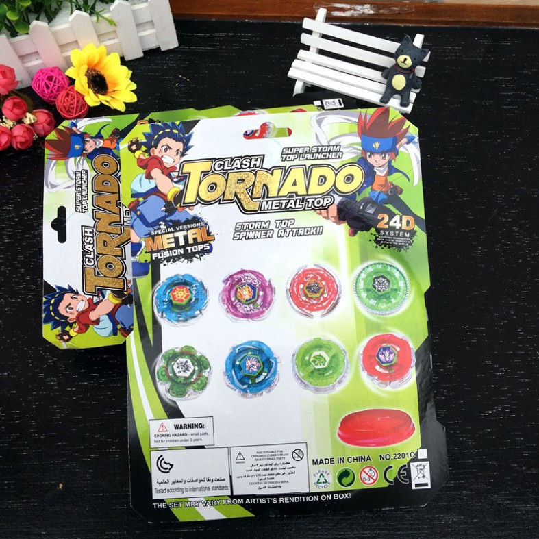 Bộ Con Quay Chiến Thần Vô Địch TORNADO Có Bàn Đấu Nado Beyblade Vô Cực Vòng Xoay Thần Tốc