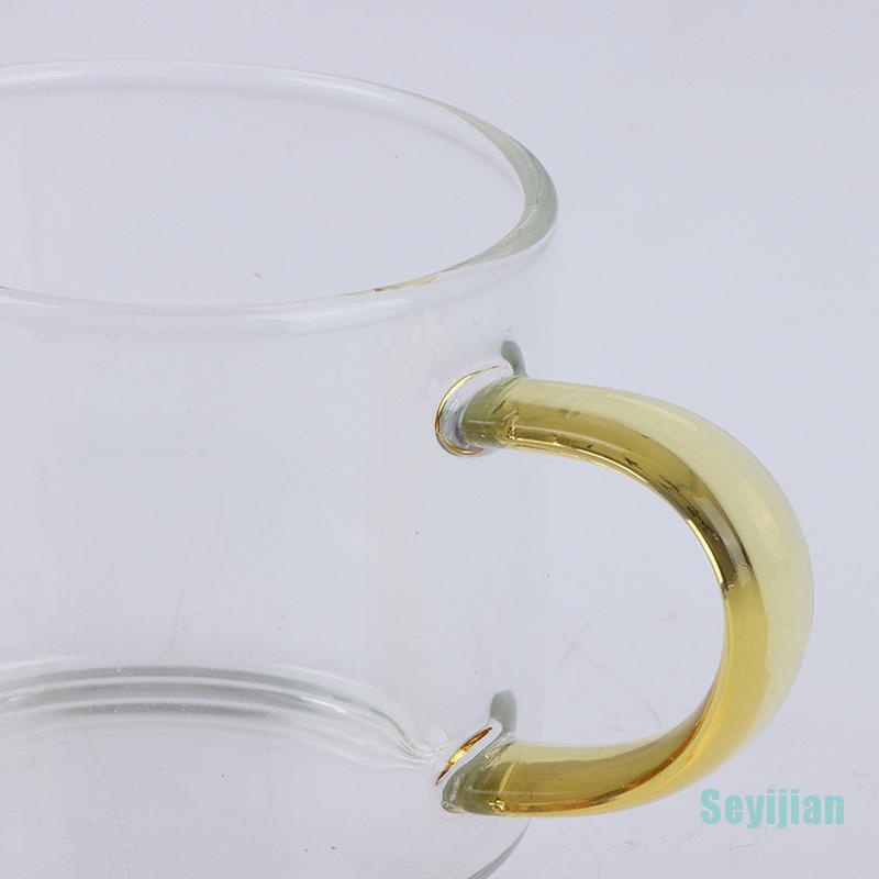 Cốc Trà Bằng Thủy Tinh Chịu Nhiệt Cao 80ml Có Tay Cầm Trong Suốt Tiện Dụng