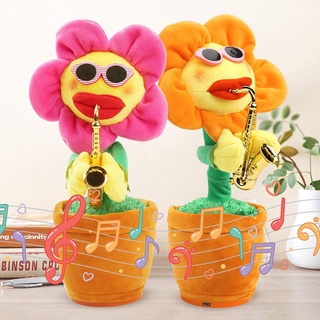 Đồ chơi hoa hướng dương xương rồng thổi kèn saxophone cho bé