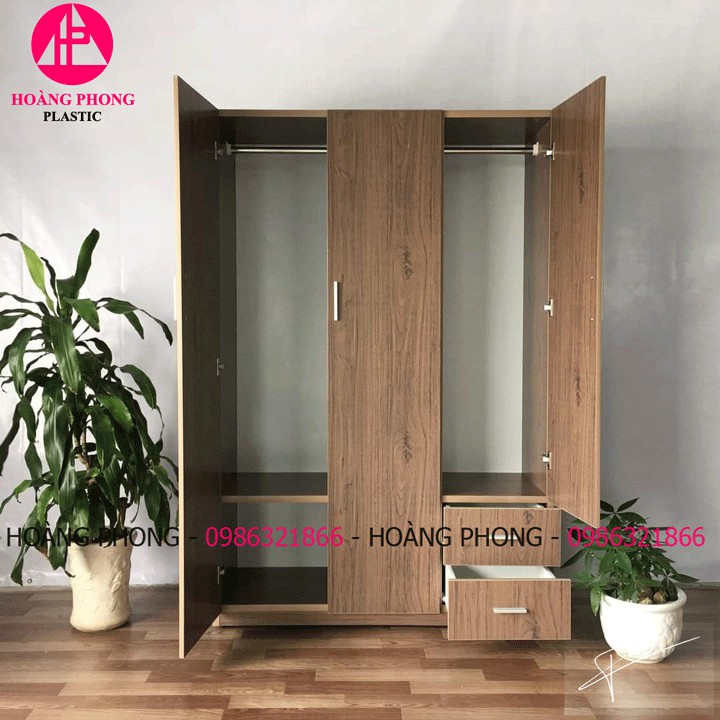 Tủ quần áo 3 cánh ĐẸP TPHCM ( 1M23 X 1M85 ) #100% Miễn phí vận chuyển Bảo hành 2 năm tại nhà | BigBuy360 - bigbuy360.vn