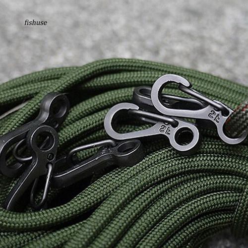 Set 10 móc khóa carabiner SF mini bằng hợp kim nhôm đa năng tiện lợi