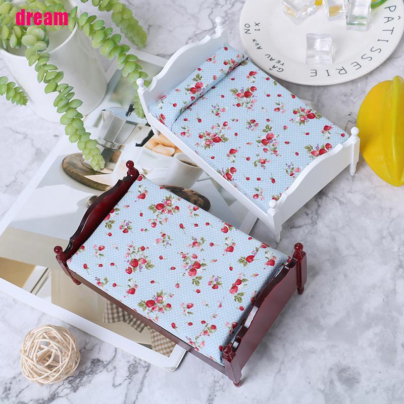 Mô Hình Giường Ngủ Nhỏ Trang Trí Nhà Búp Bê