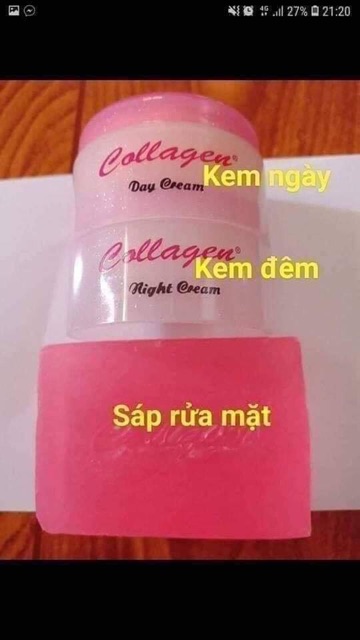 Combo kem Collagen plus vit E