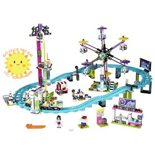 Đồ chơi Lắp ghép Mô hình Công Viên Giải Trí Tàu Lượn Vòng Quay Mặt Trời  Amusement Roller Coaster Bela10563