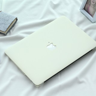 Ốp Macbook Màu Kem (Tặng Kèm Miếng Dán Màn Hình Và Set Nút Chống Bụi)