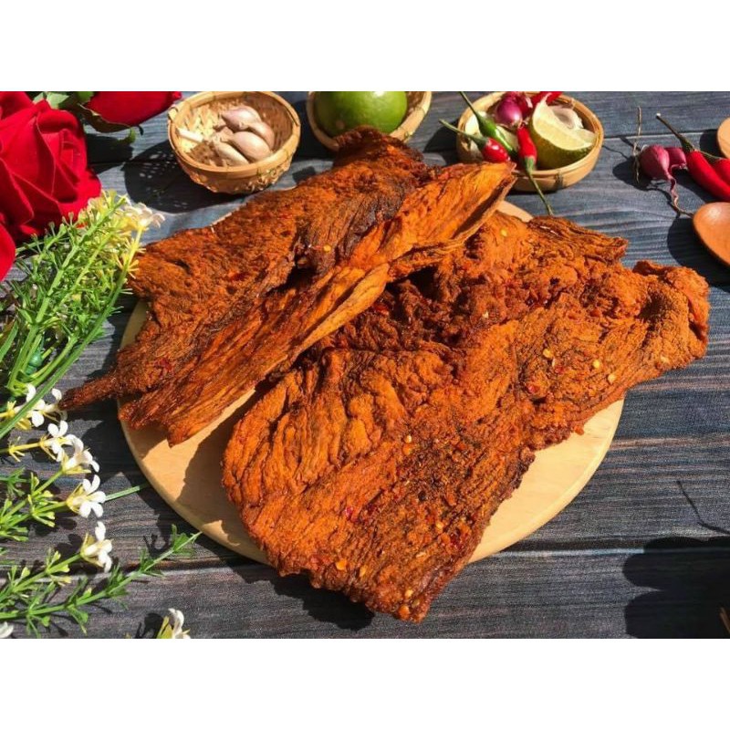 Khô Bò Giòn Hồng Ngự Loại 1 , 100% Từ Bò Túi 500Gram  TỪ ĐƠN 50K,  Hàng ngon nhà làm