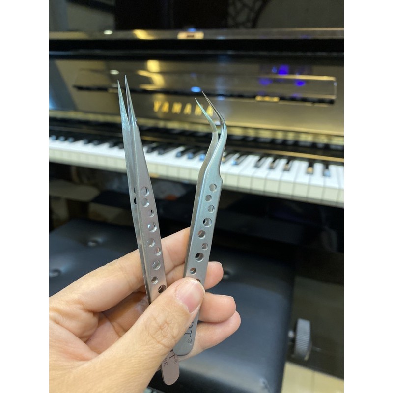 Nhíp nối mi nhíp tách nhíp gắp dáng lỗ