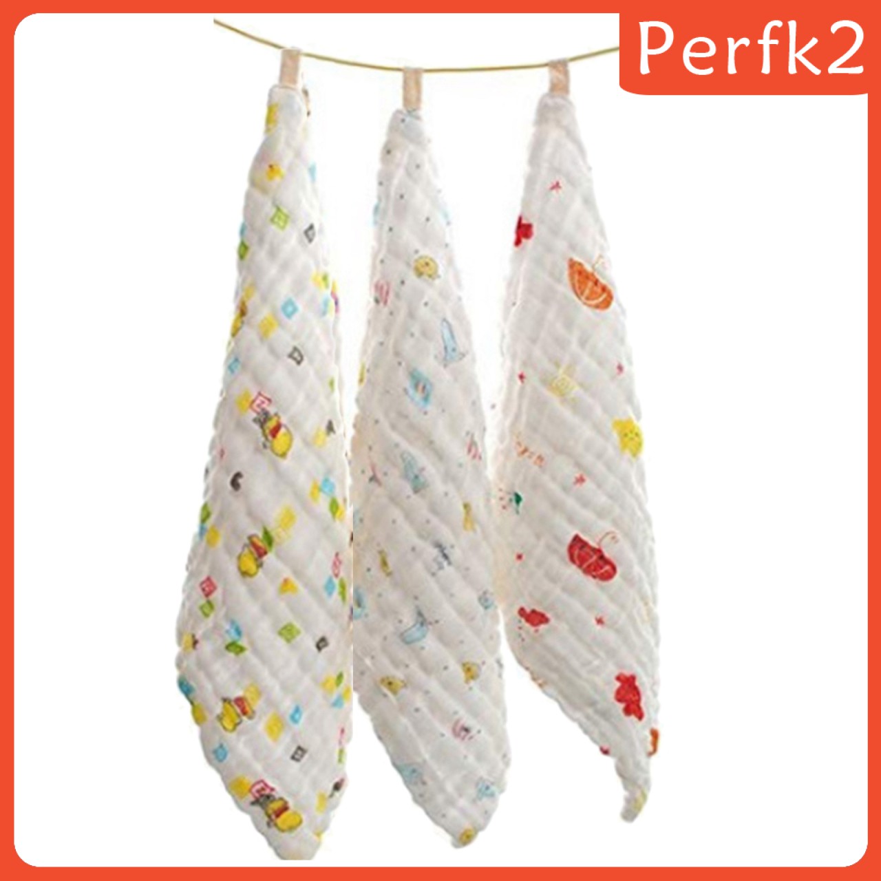 Set 2 Khăn Tắm Cotton Mềm Mại Họa Tiết Đáng Yêu Cho Bé