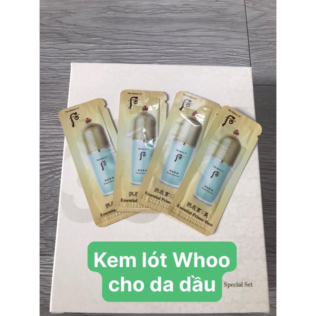 Gói sample Kem lót và kem nền Whoo Velvet bản mới nhất | BigBuy360 - bigbuy360.vn