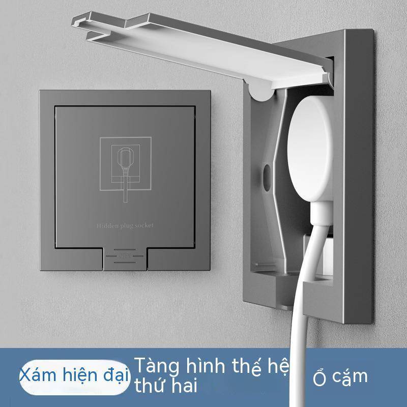 Ổ Cắm Điện Ẩn Năm Lỗ Loại 86 Chuyên Dụng Cho Thợ Điện