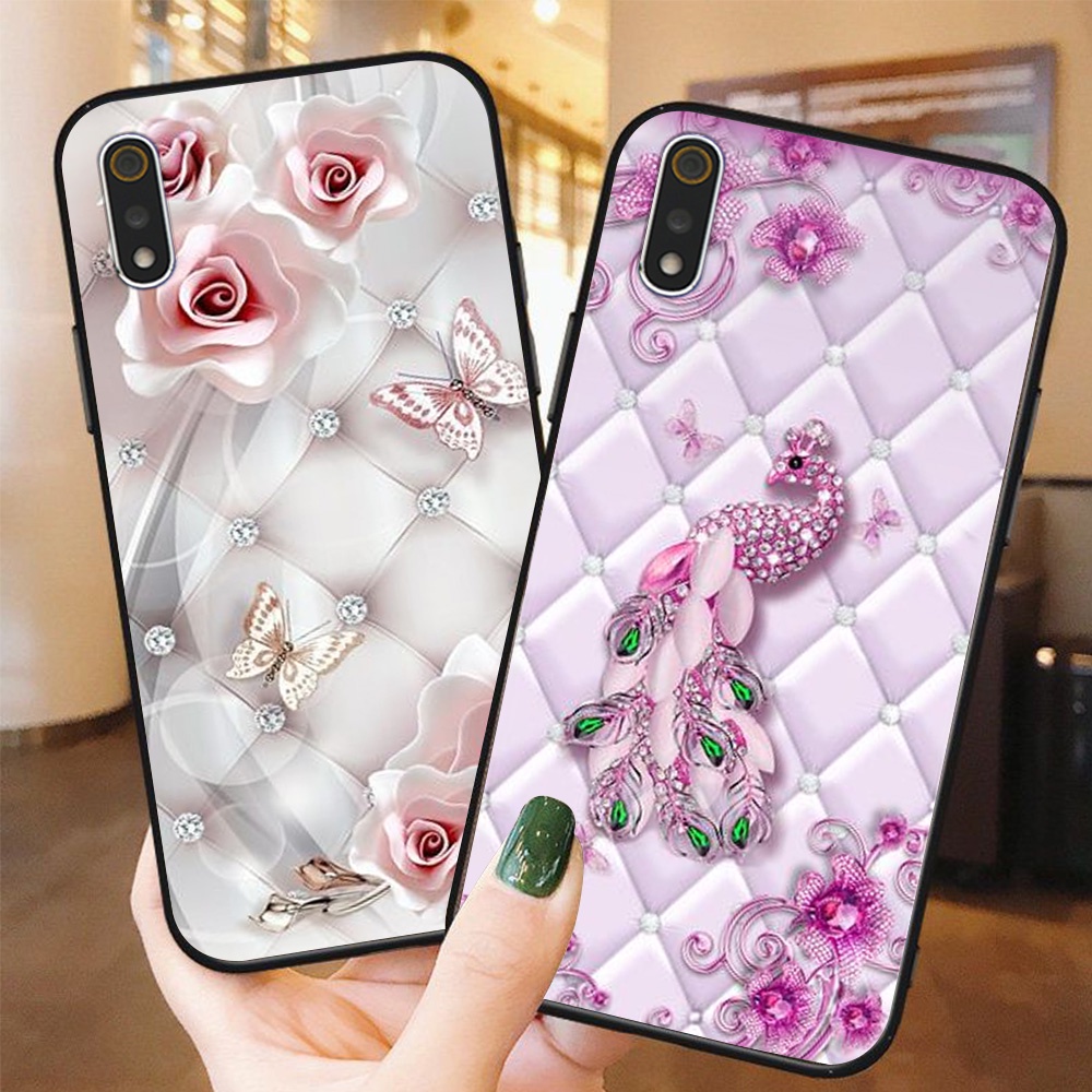 Ốp lưng điện thoại xiaomi redmi 7a / 8a / 9a in hình phong cách nữ sang chảnh