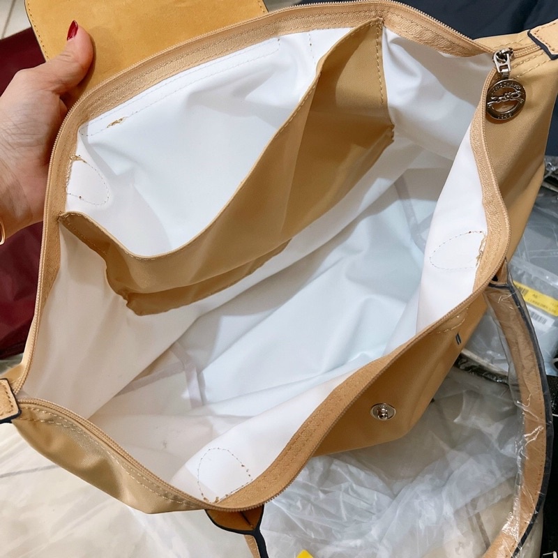 Túi xách nữ Longchamp dáng tote vải đi du lịch to rộng thoải mái