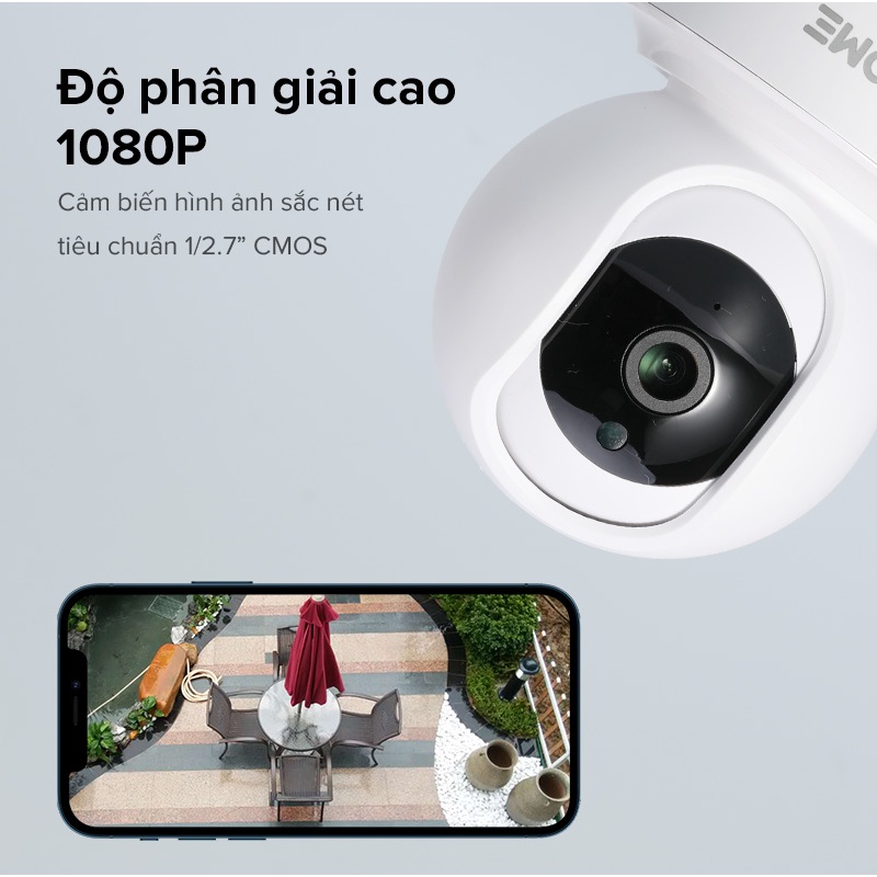 [Bảo Hành 12 tháng] Camera Wifi Thông Minh Trong Nhà ACOME APC03 Độ Phân Giải 1080P